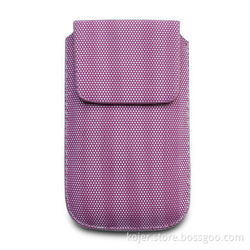 Leather Mobile Phone Case for Apple's iPhone 4 with Retractable Pull-tab and Magnetic Flap Closure